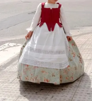 Traje huertana niña de 5 a 8 años Según altura