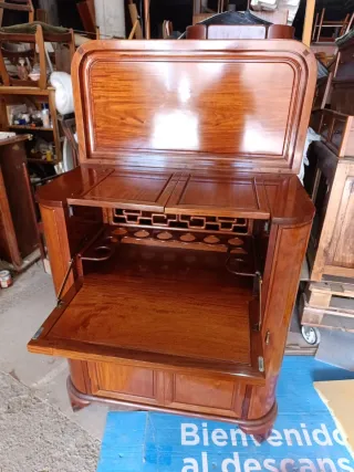 Mueble Bar Palorrosa Madera Maciza