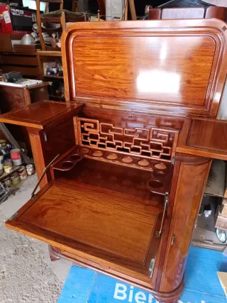 Mueble Bar Palorrosa Madera Maciza