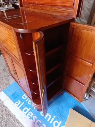 Mueble Bar Palorrosa Madera Maciza