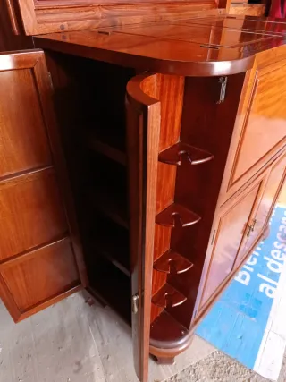 Mueble Bar Palorrosa Madera Maciza