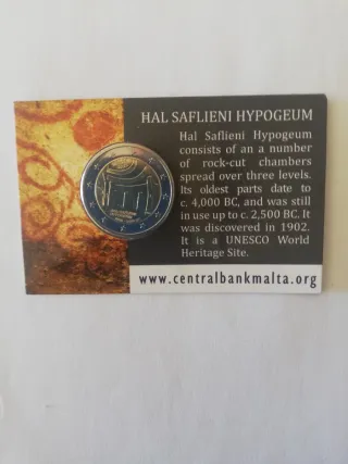 Moneda Malta Hal Saflieni Hypogeum 2012
