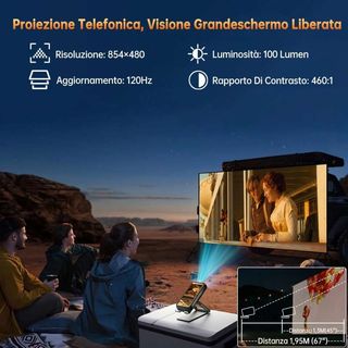 Oukitel WP100 Titan 6.8 5G 48GB/512GB Proyector