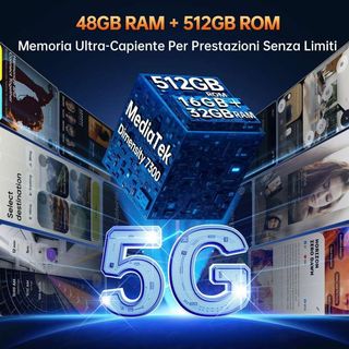 Oukitel WP100 Titan 6.8 5G 48GB/512GB Proyector