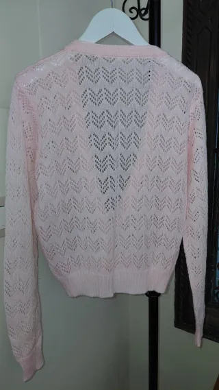 Cárdigan rosa niña