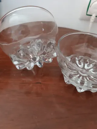 Vasos de whisky de cristal