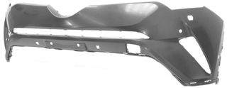 Parachoques Delantero Superior Imprimado Con Agujeros Para Sensores + Agujeros Lavafaros para Toyota C-HR 2016
