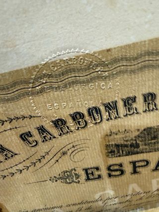 Acción La Carbonera Metalúrgica Española