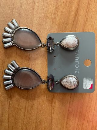Pendientes Parfois grises y plateados