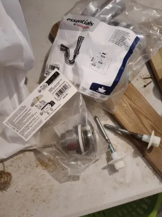 Lavabo de cerámica blanco