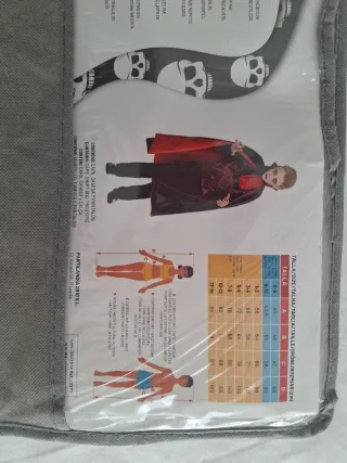 Disfraz Vampiro / Dracula   Niño Talla 5-6