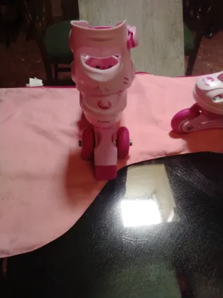 Patines infantiles rosas 35/36