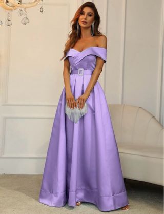 Vestido lila de fiesta/graduación