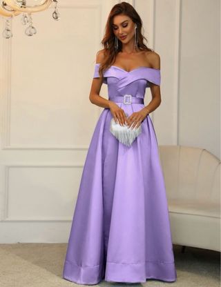 Vestido lila de fiesta/graduación