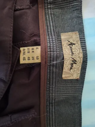 Traje Anna Mora Chaqueta y Pantalón T48 Marrón.