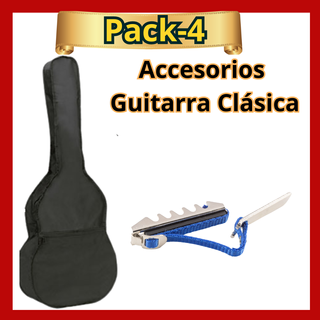 Pack 4 Accesorios Guitarra Clásica