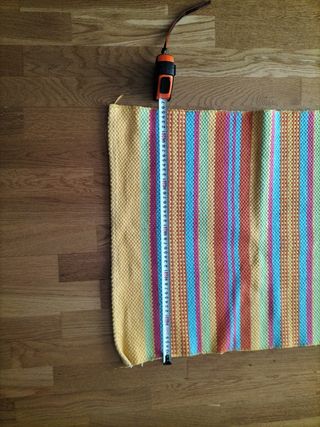 Alfombra tejida multicolor