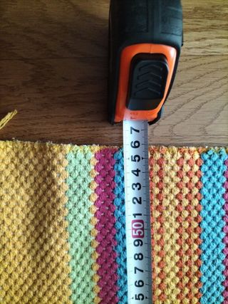 Alfombra tejida multicolor