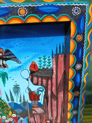 Cuadro Pintura Paisaje Andino