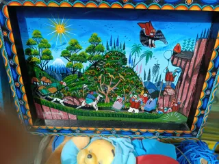 Cuadro Pintura Paisaje Andino