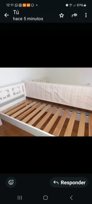 Camas infantil blanca con diseño de ovejas