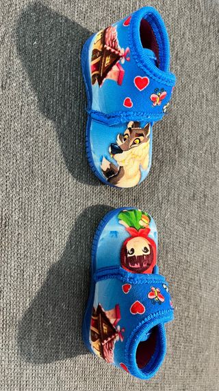 2 pares zapatillas de casa talla 21 antideslizante