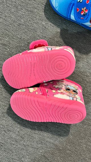 2 pares zapatillas de casa talla 21 antideslizante