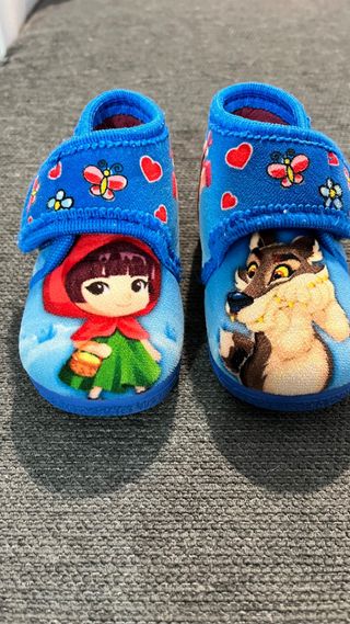 2 pares zapatillas de casa talla 21 antideslizante