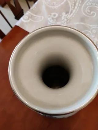 Jarrón de porcelana chino multicolor