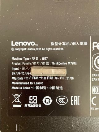 Mini PC Lenovo ThinkCentre M720q