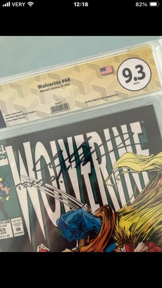 Fumetto certificato. Fumetto Wolverine 68 signed