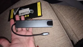 Hub USB-C 8 en 1 HDTV 4K HDMI SD TF