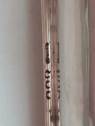 Raccogli briciole argento massiccio 800