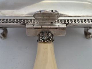 Raccogli briciole argento massiccio 800