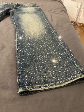 Jeans Dsquared2 con brillantini taglia 48
