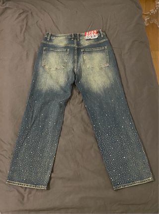Jeans Dsquared2 con brillantini taglia 48