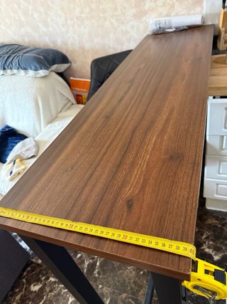 Mesa alta madera y metal