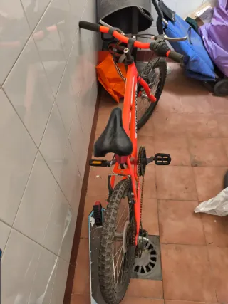 Bicicleta infantil naranja