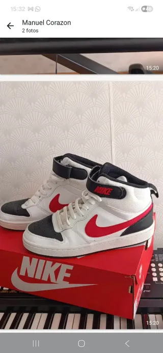 Nike Talla 38 Blancas y Rojas