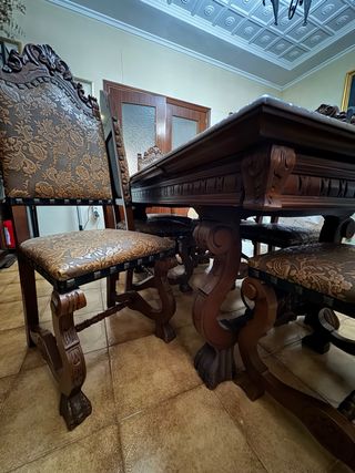 Pack comedor completo estilo neogótico