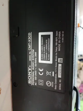 Minicadena Sony Negra