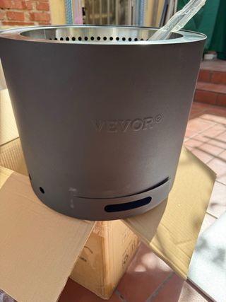 Brasero sin humo negro metal