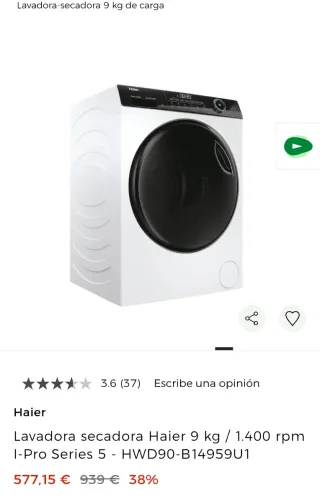 Lavadora Secadora Haier I-Pro Series 5