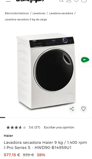 Lavadora Secadora Haier I-Pro Series 5