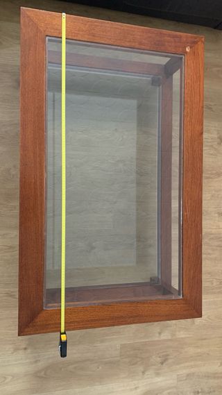 Mesa de centro madera y cristal