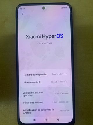 Xiaomi Redmi Note 11 128GB Negro