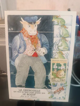5 Postales Fábulas de La Fontaine