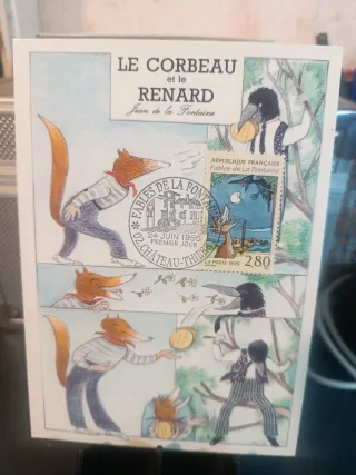 5 Postales Fábulas de La Fontaine