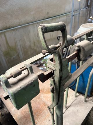 Báscula antigua industrial