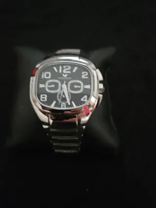 Reloj Viceroy Hombre Negro y Plateado